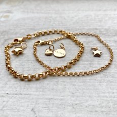 Bracelet chains in 18k gold