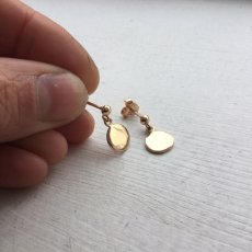 Gold nugget - earring