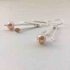 Silver earring - Pearl