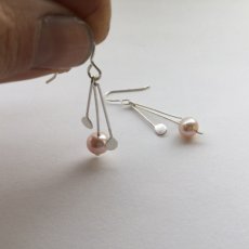 Silver earring - Pearl