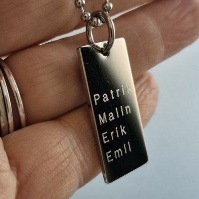 Family tag - Stainless Steel